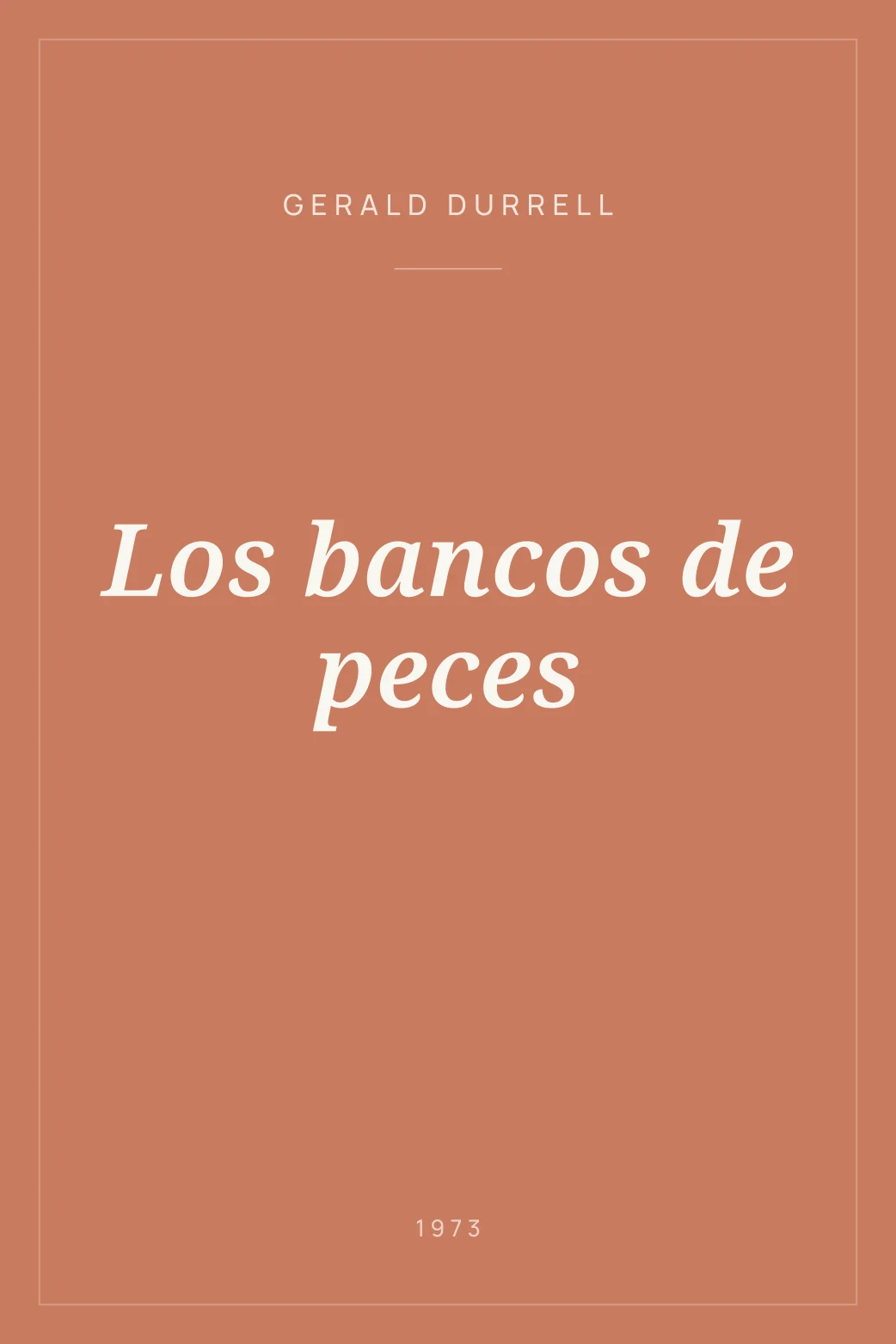 Portada de Los bancos de peces