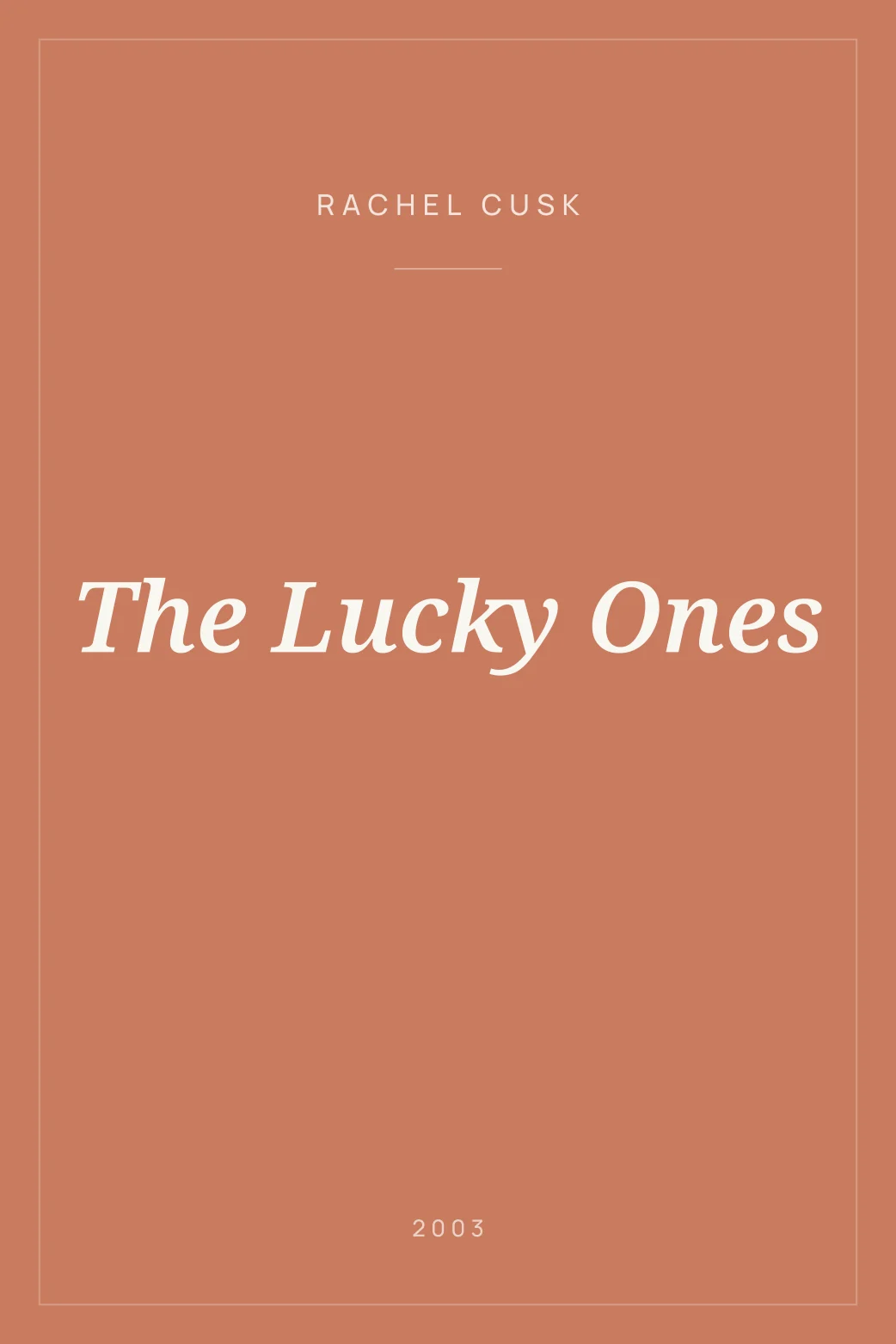 Portada de The Lucky Ones