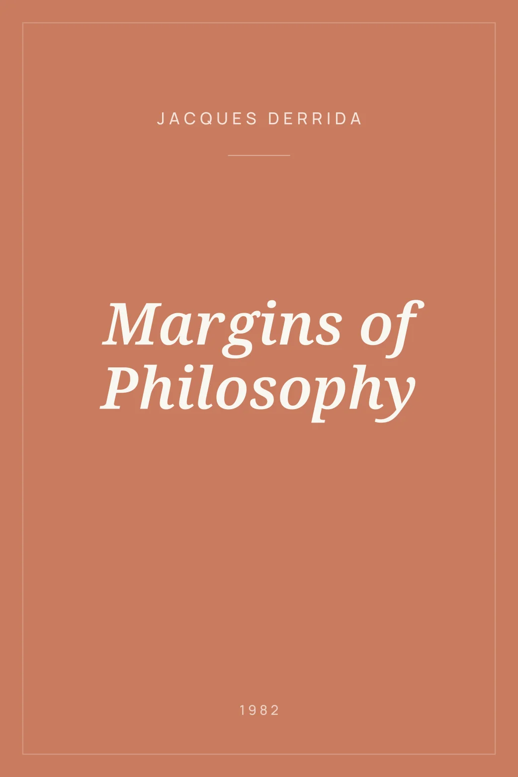Portada de Margins of Philosophy
