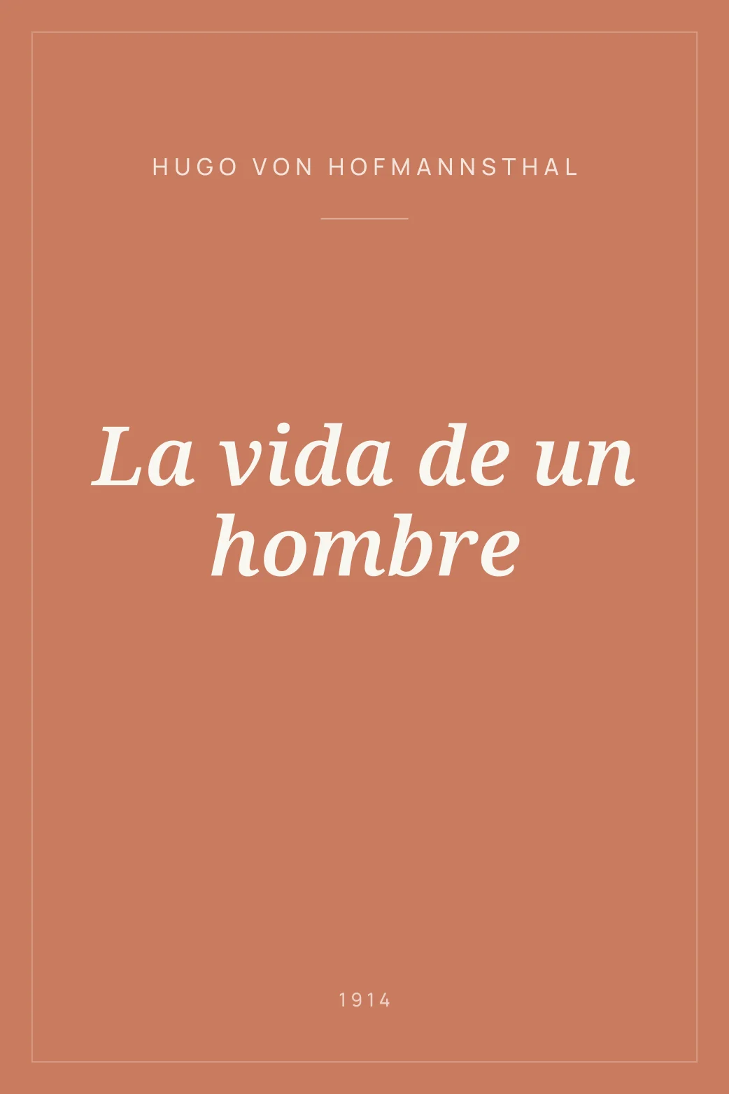 Portada de La vida de un hombre