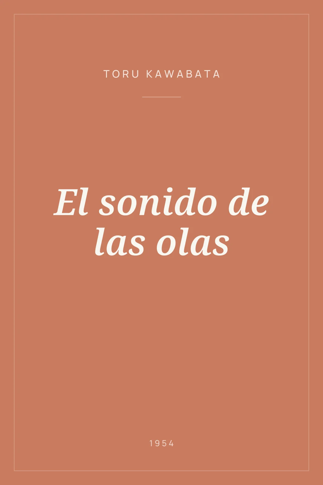 Portada de El sonido de las olas