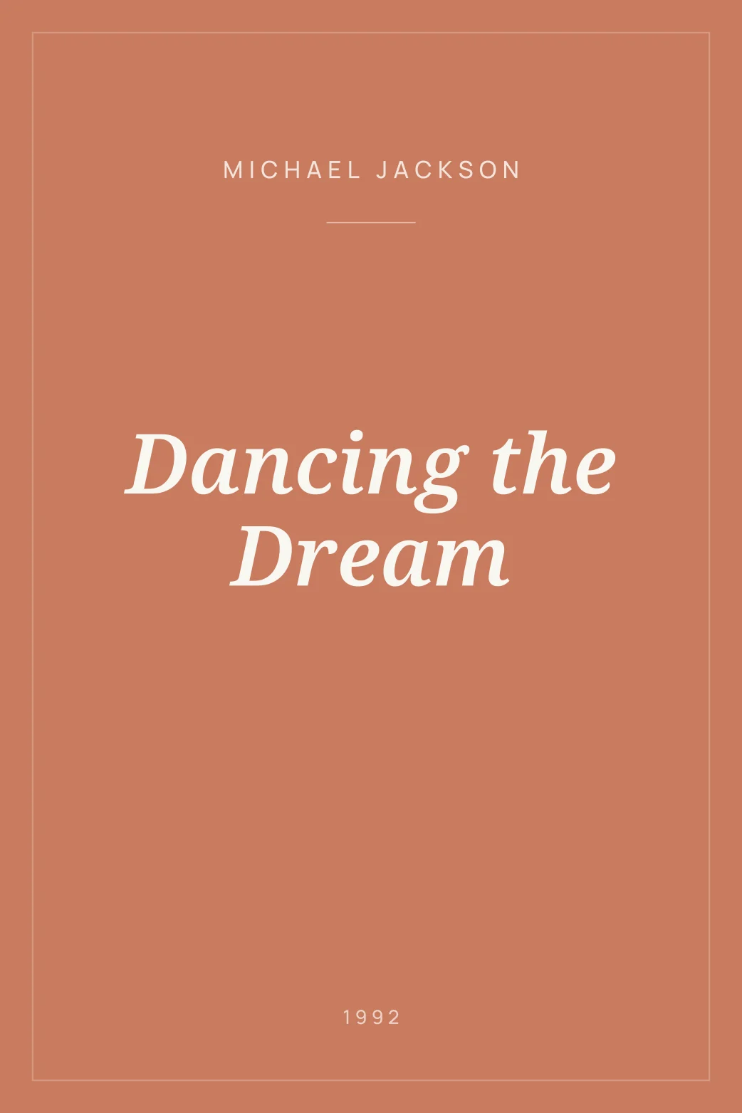 Portada de Dancing the Dream