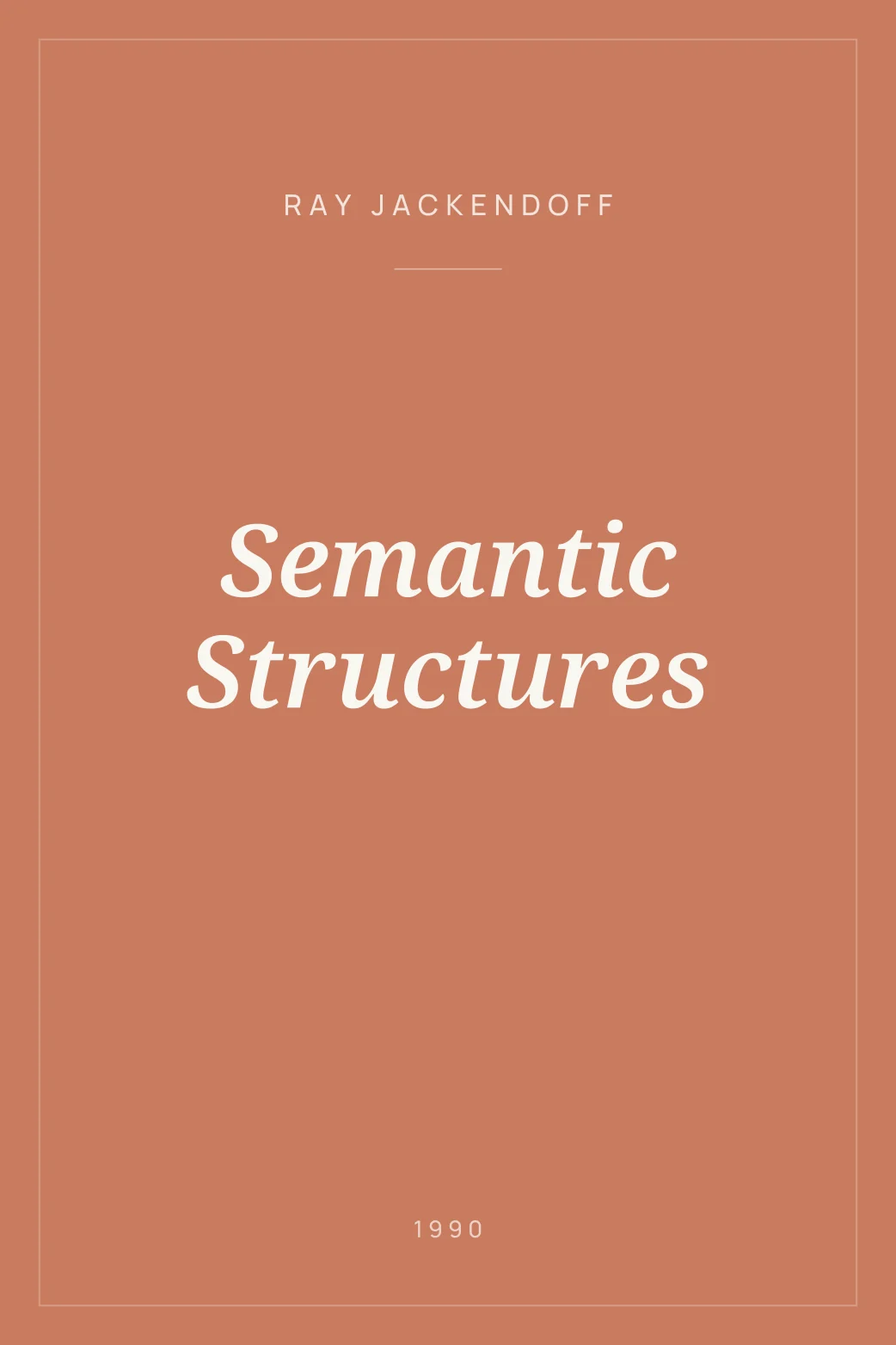 Portada de Semantic Structures