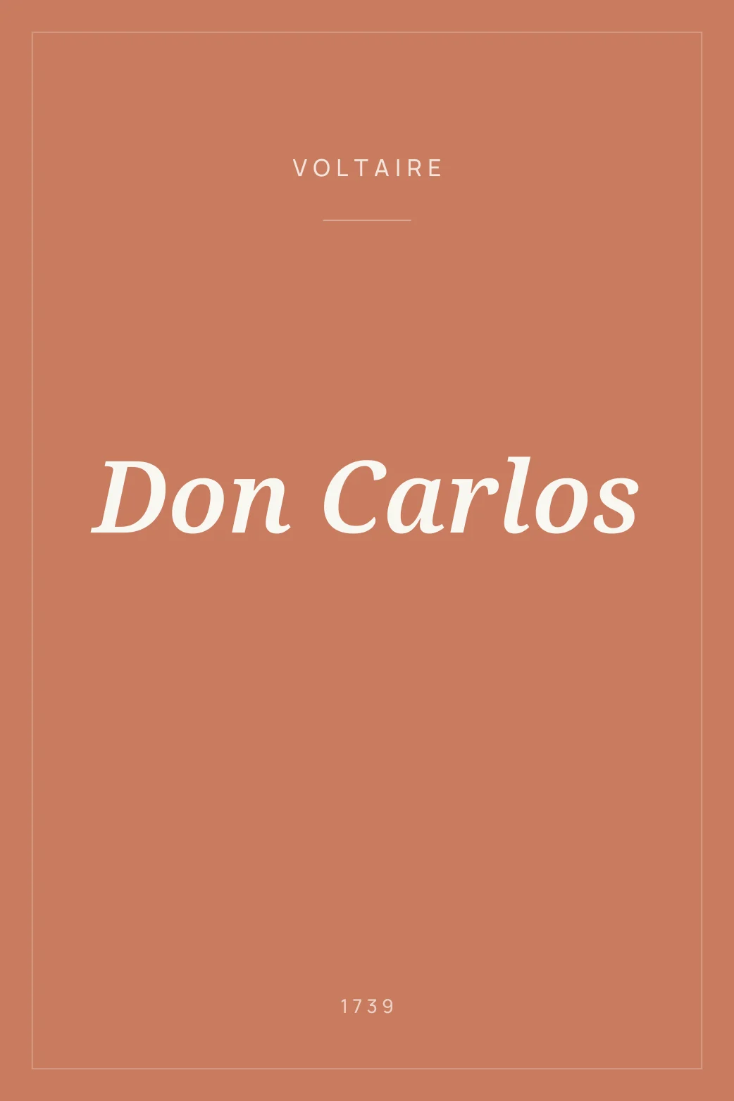 Portada de Don Carlos