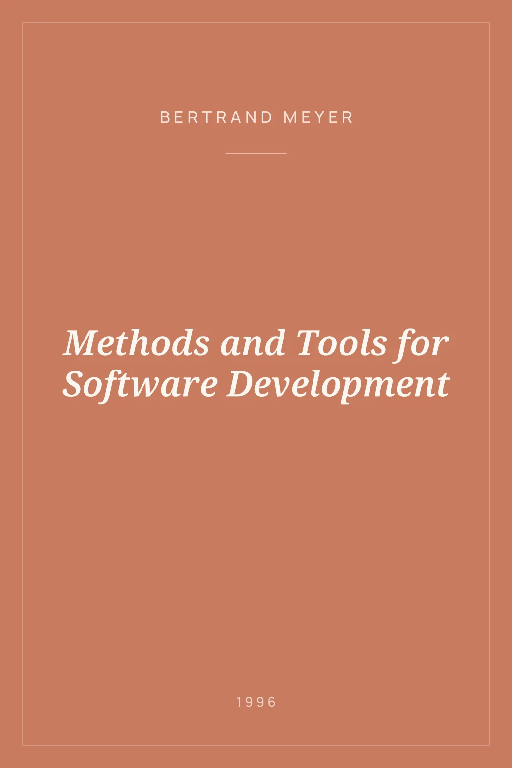 Portada de Methods and Tools for Software Development