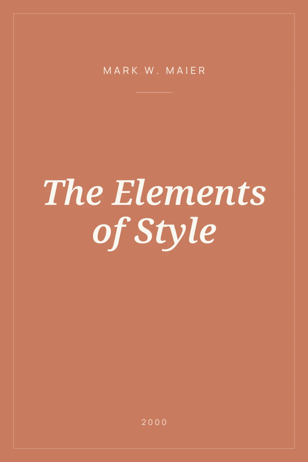 Portada de The Elements of Style
