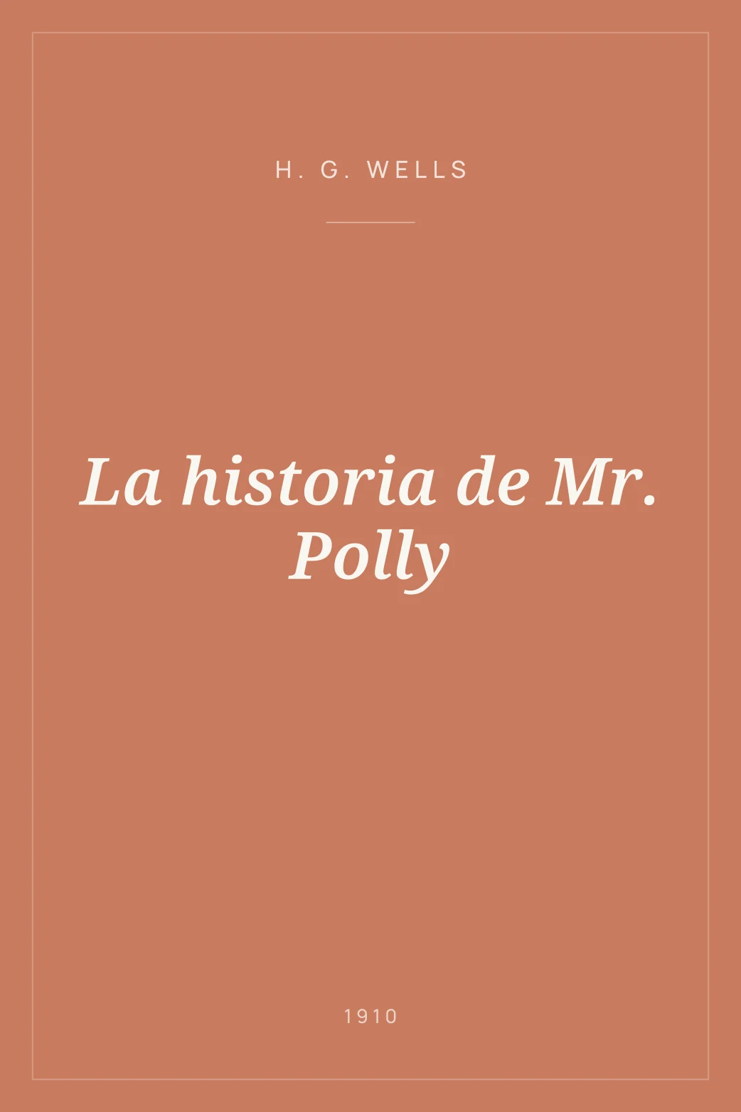 Portada de La historia de Mr. Polly