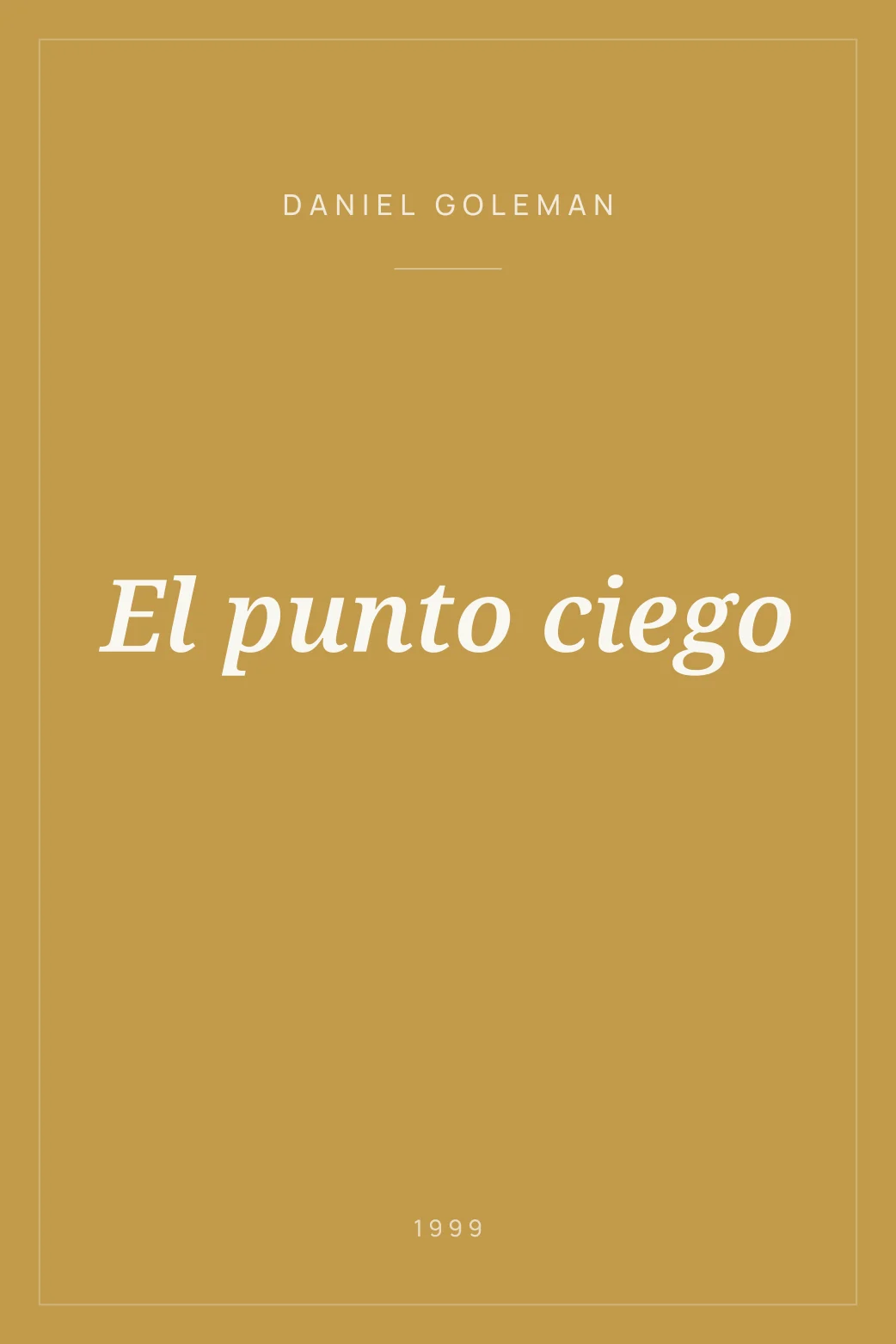 Portada de El punto ciego