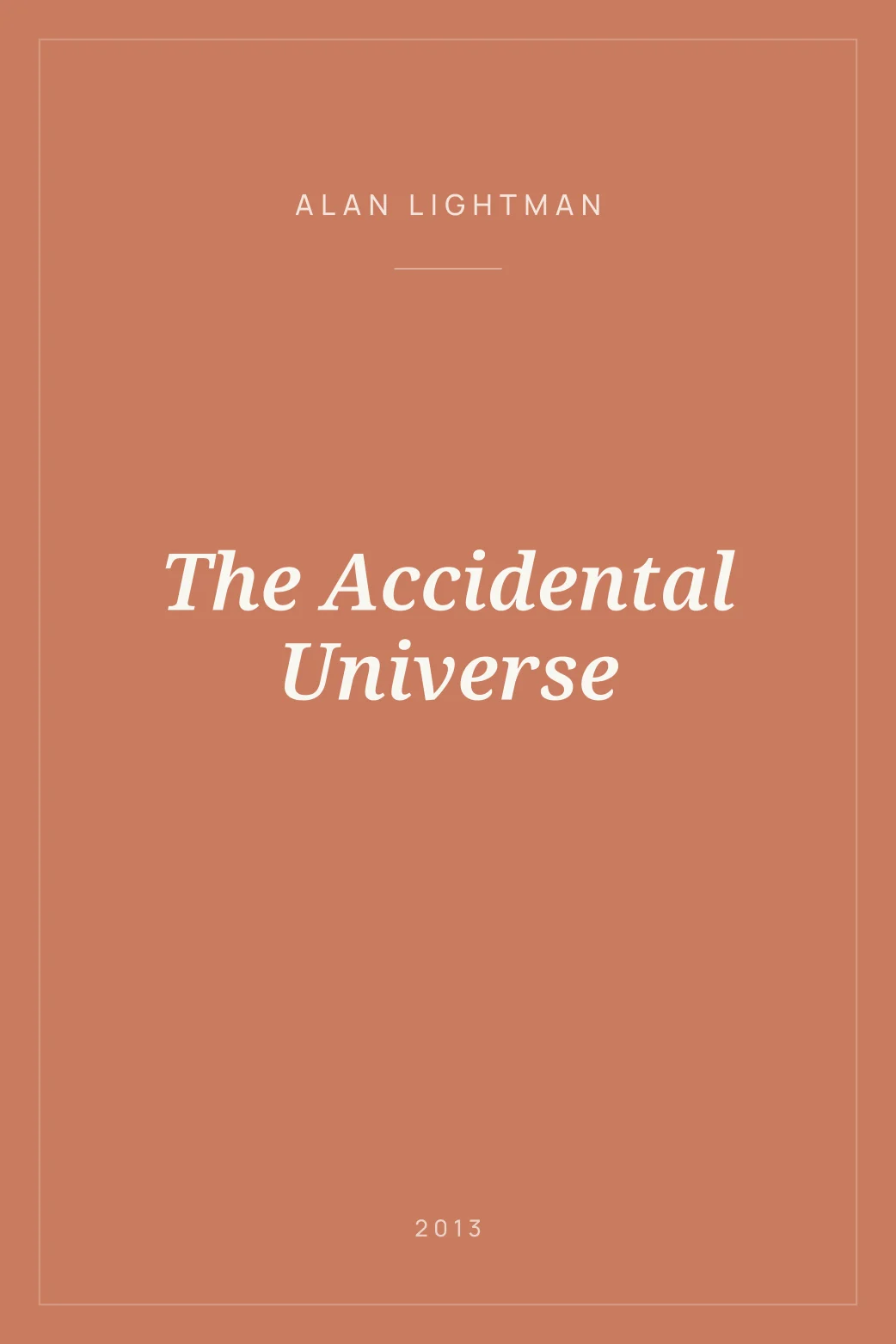 Portada de The Accidental Universe