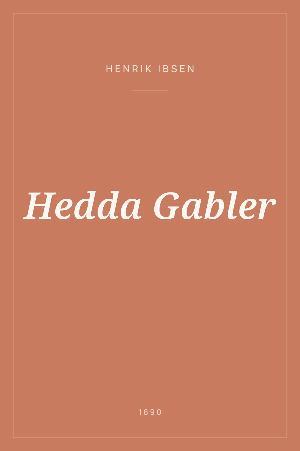 Portada de Hedda Gabler