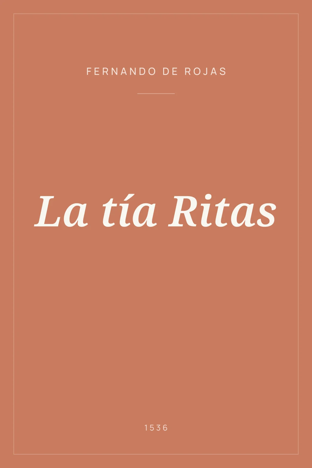 Portada de La tía Ritas