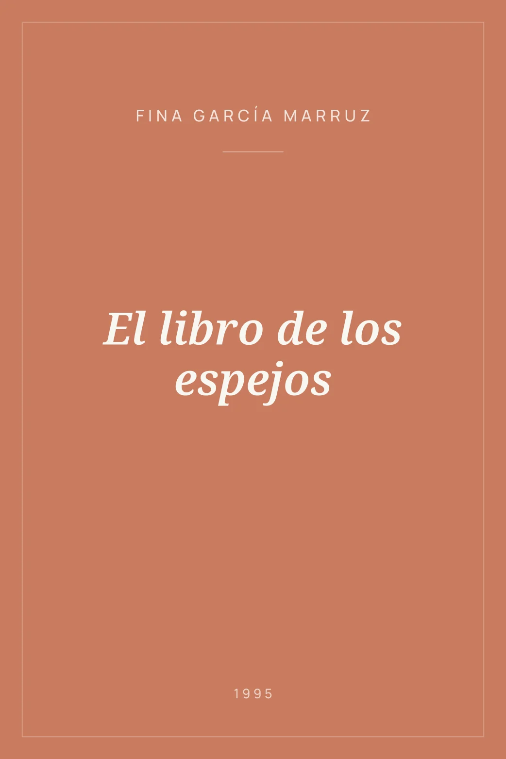 Portada de El libro de los espejos