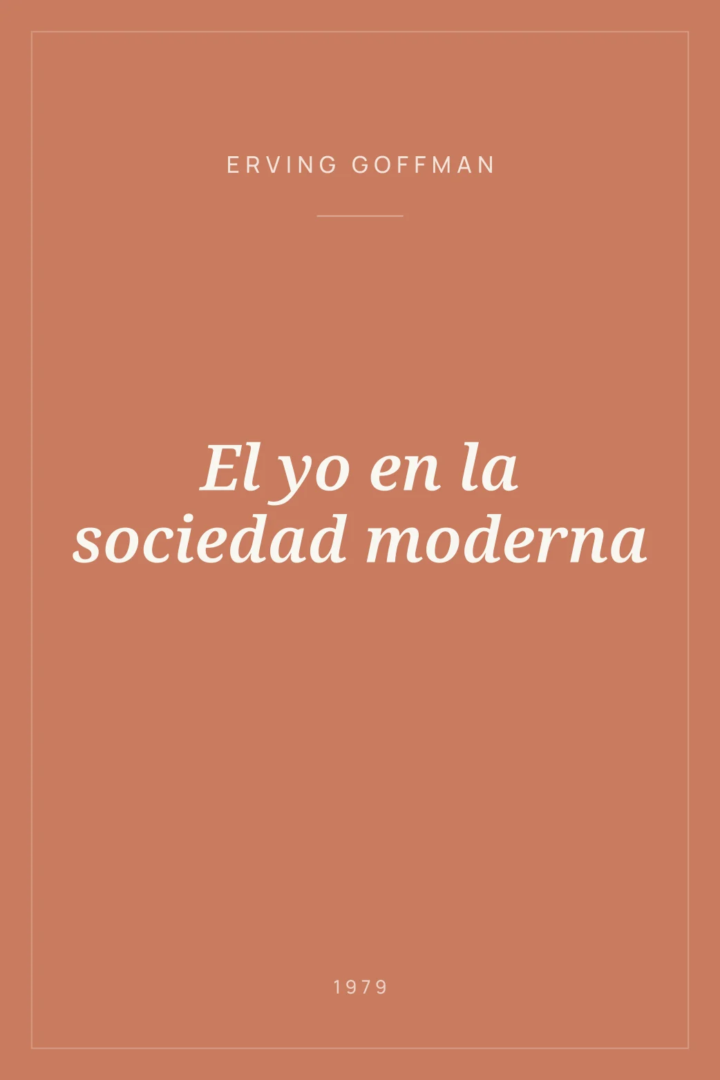 Portada de El yo en la sociedad moderna