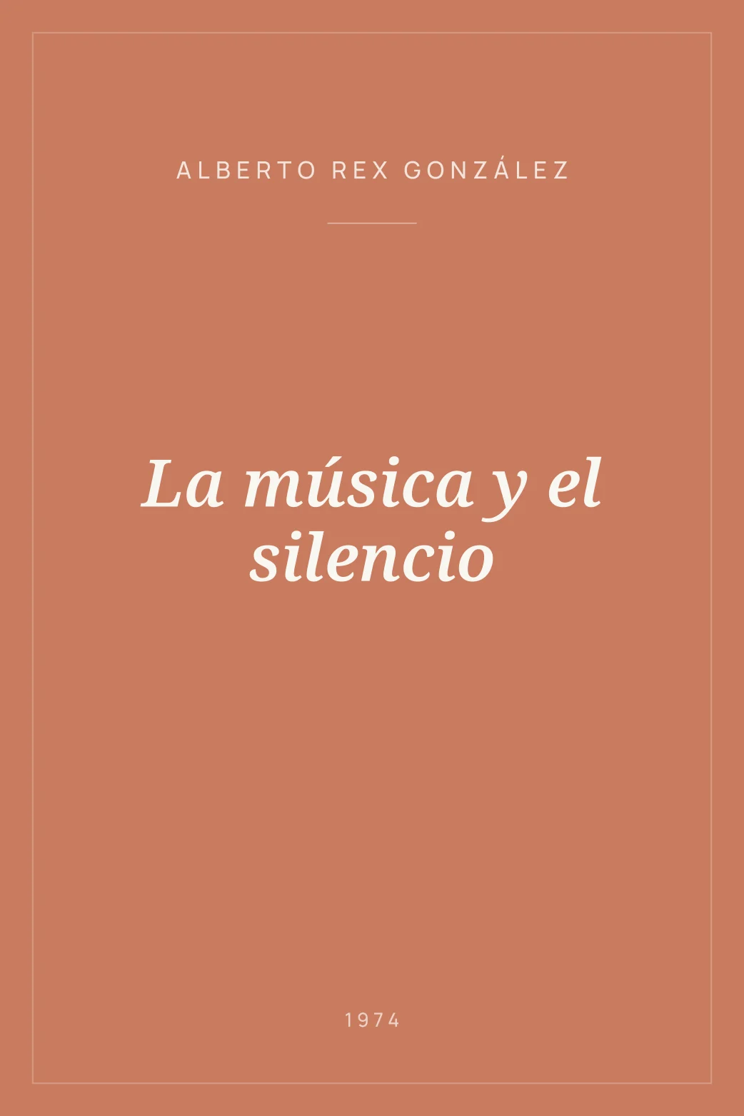 Portada de La música y el silencio