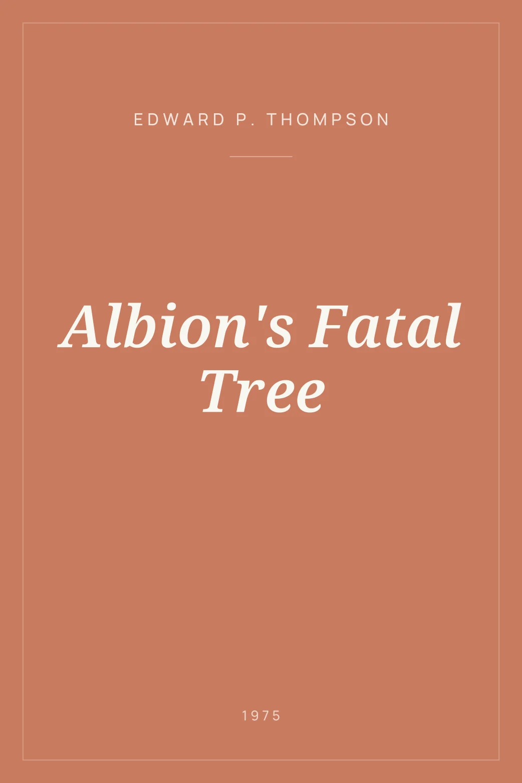 Portada de Albion's Fatal Tree