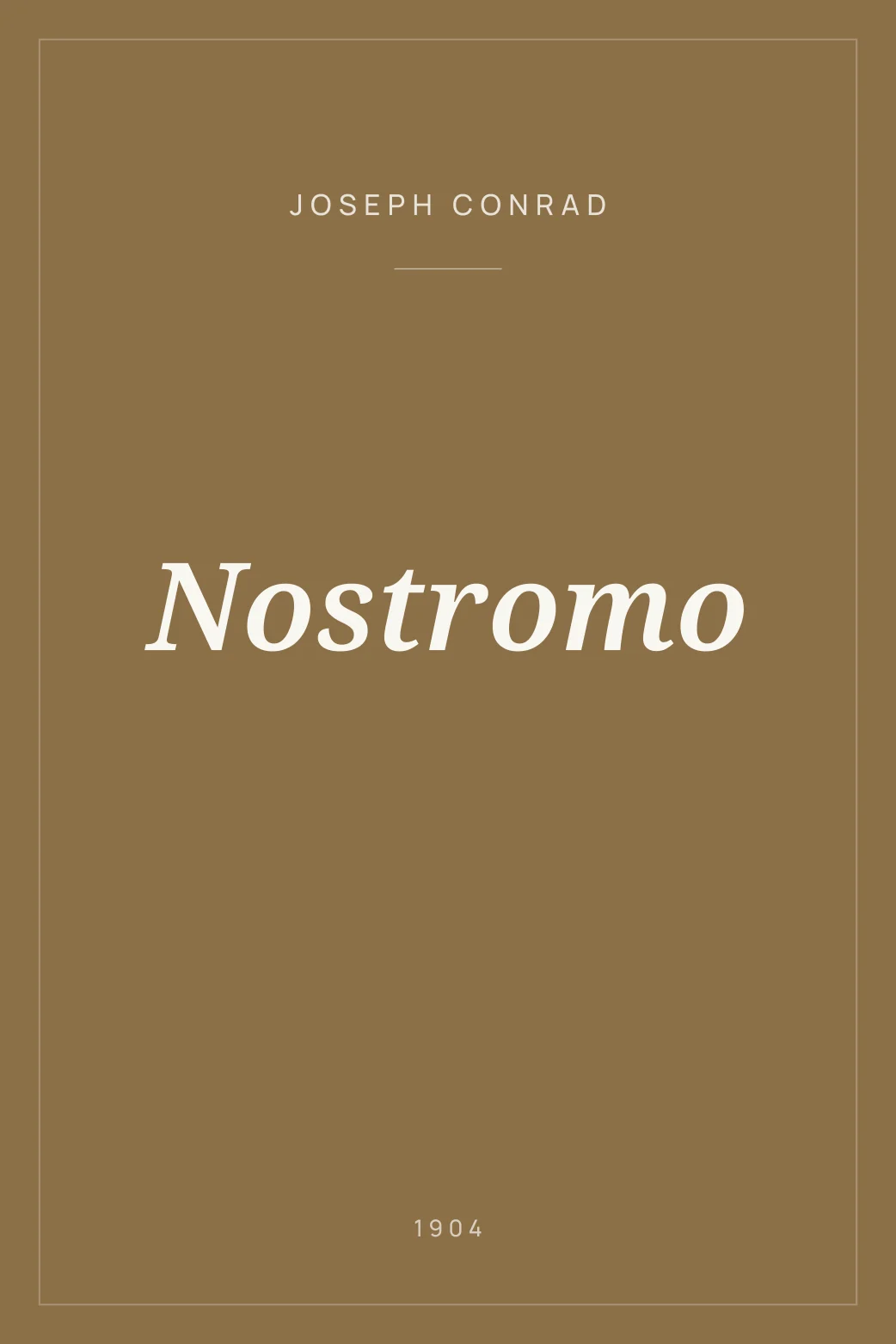 Portada de Nostromo