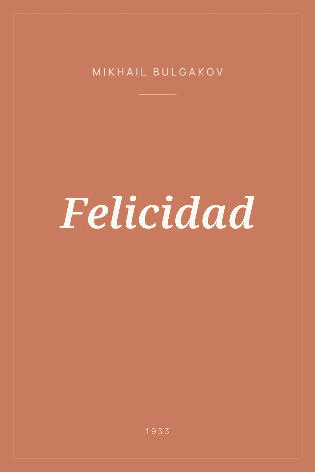 Portada de Felicidad