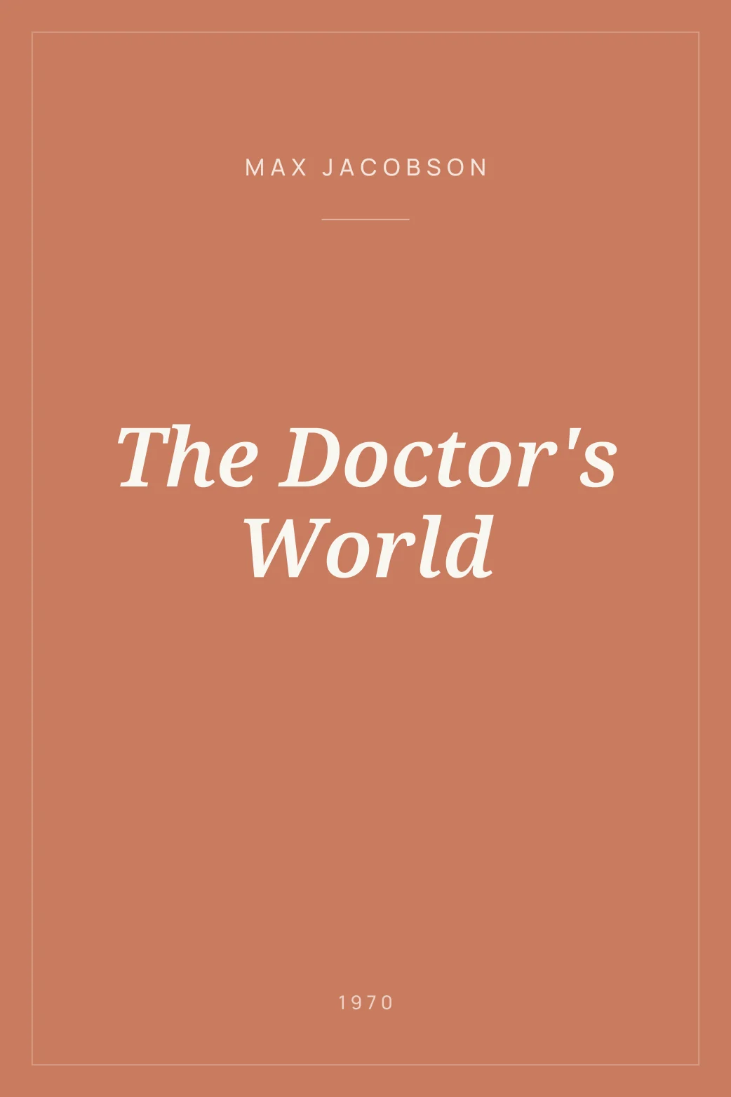 Portada de The Doctor's World