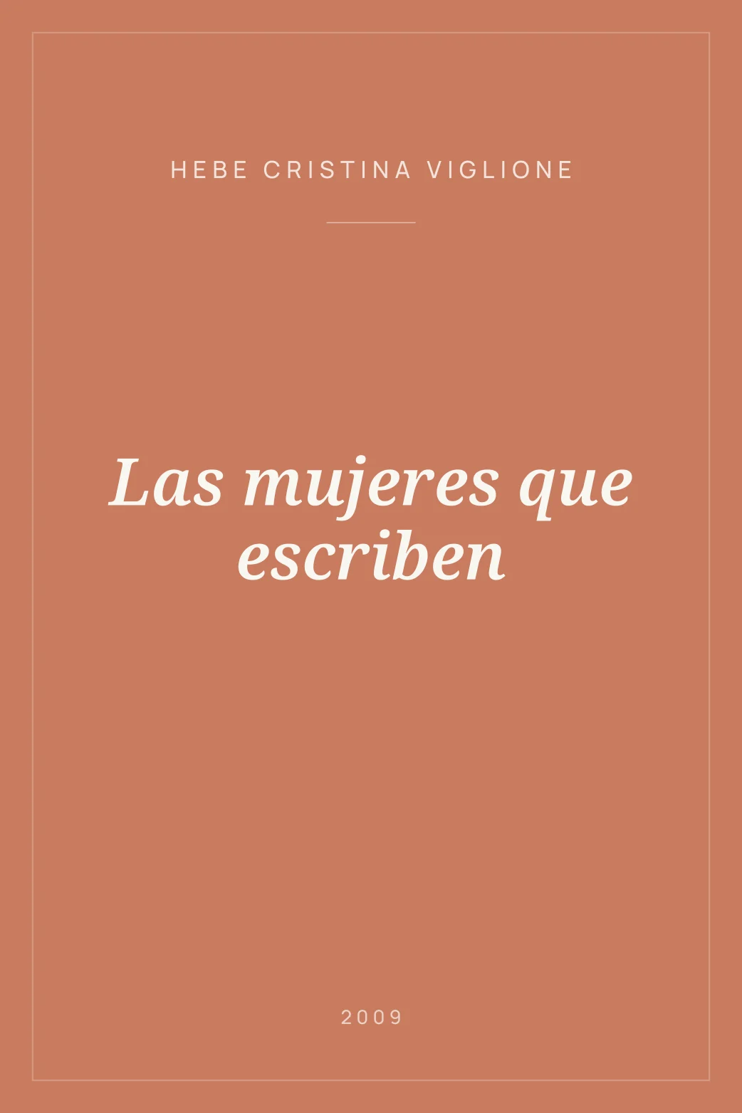 Portada de Las mujeres que escriben