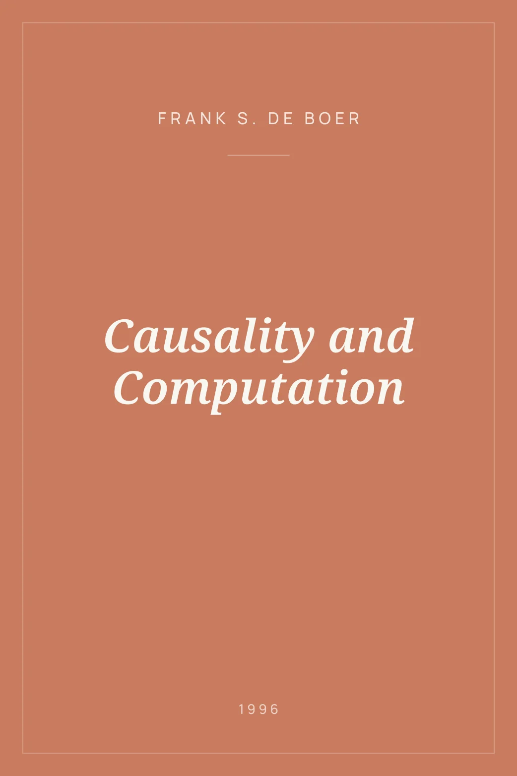 Portada de Causality and Computation
