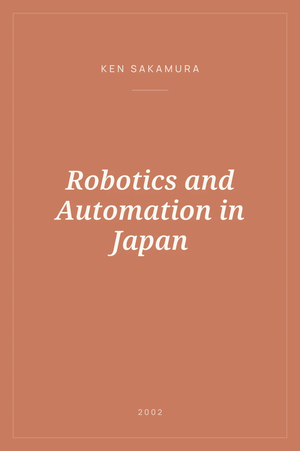 Portada de Robotics and Automation in Japan