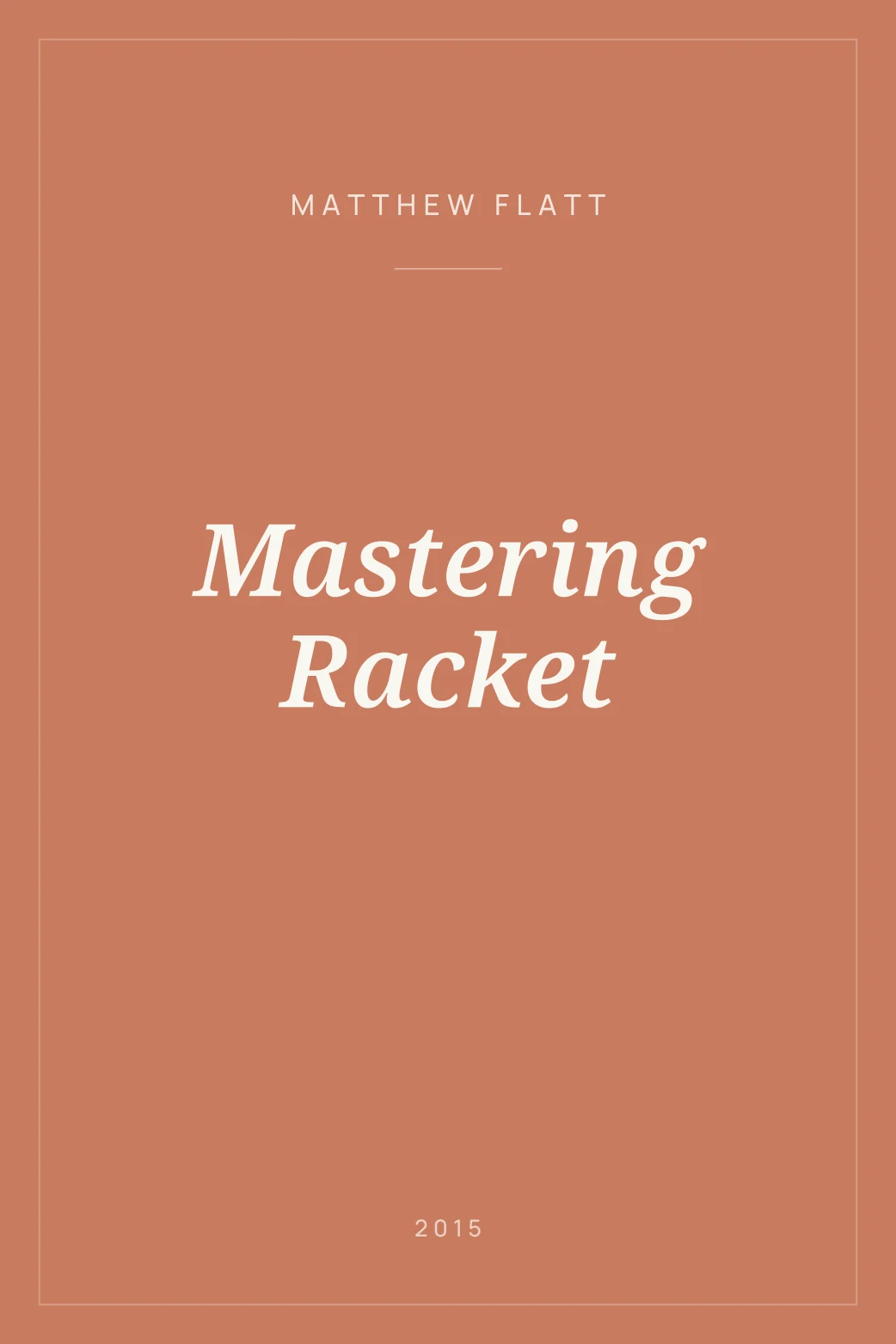 Portada de Mastering Racket