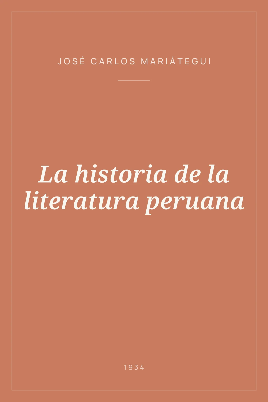 Portada de La historia de la literatura peruana