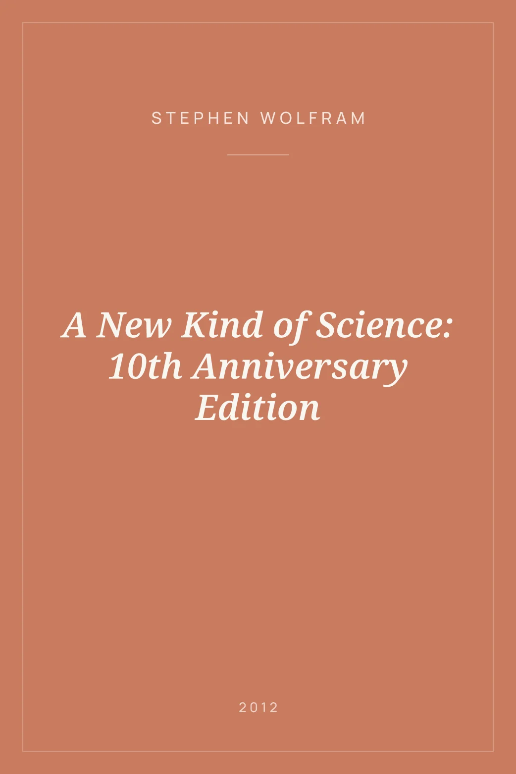 Portada de A New Kind of Science: 10th Anniversary Edition