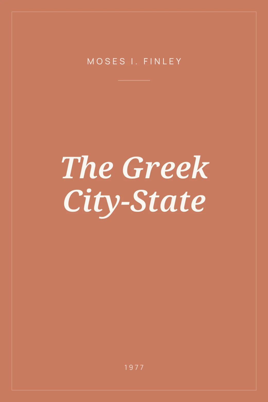 Portada de The Greek City-State