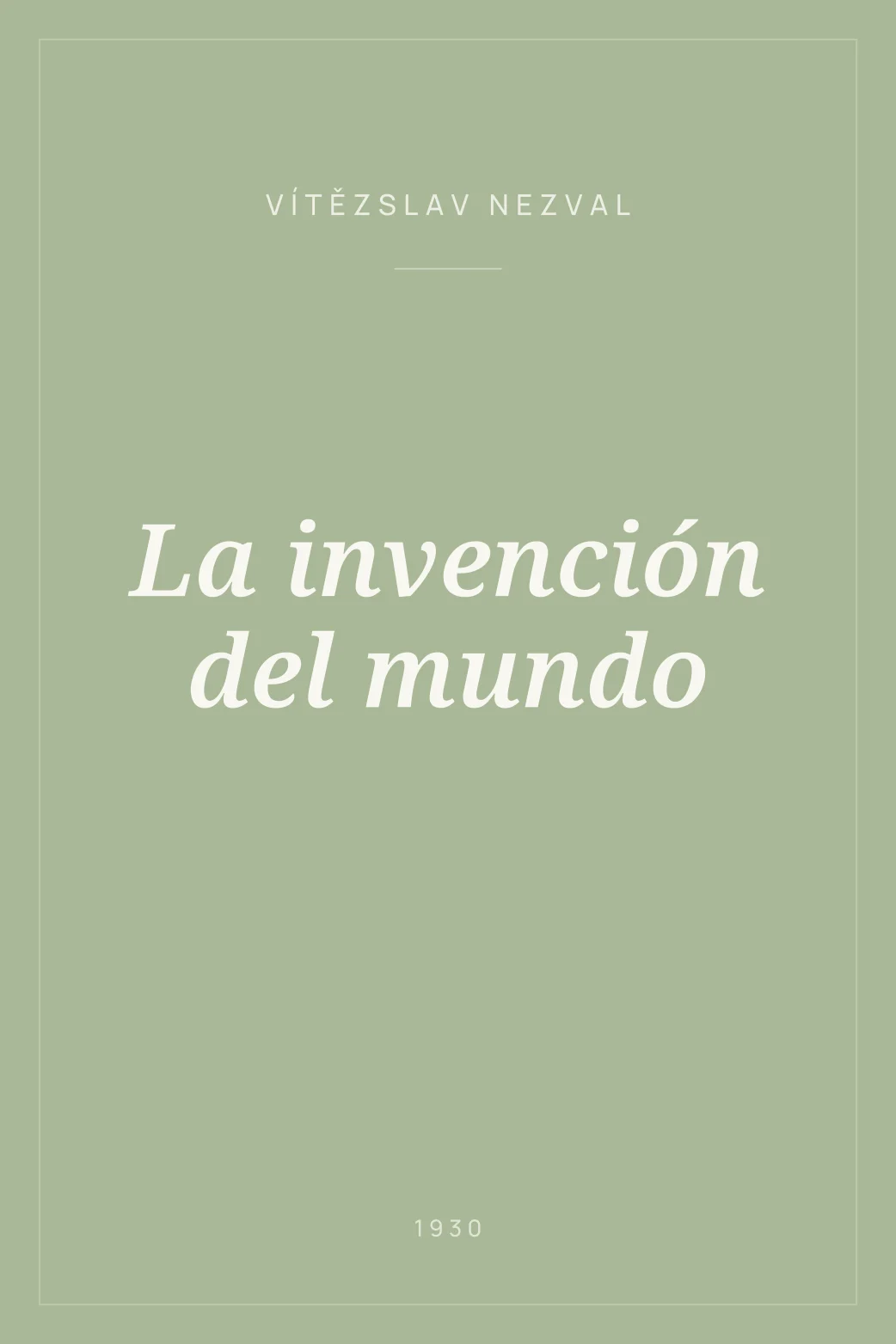 Portada de La invención del mundo