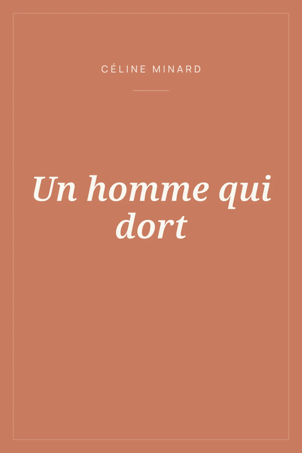 Portada de Un homme qui dort
