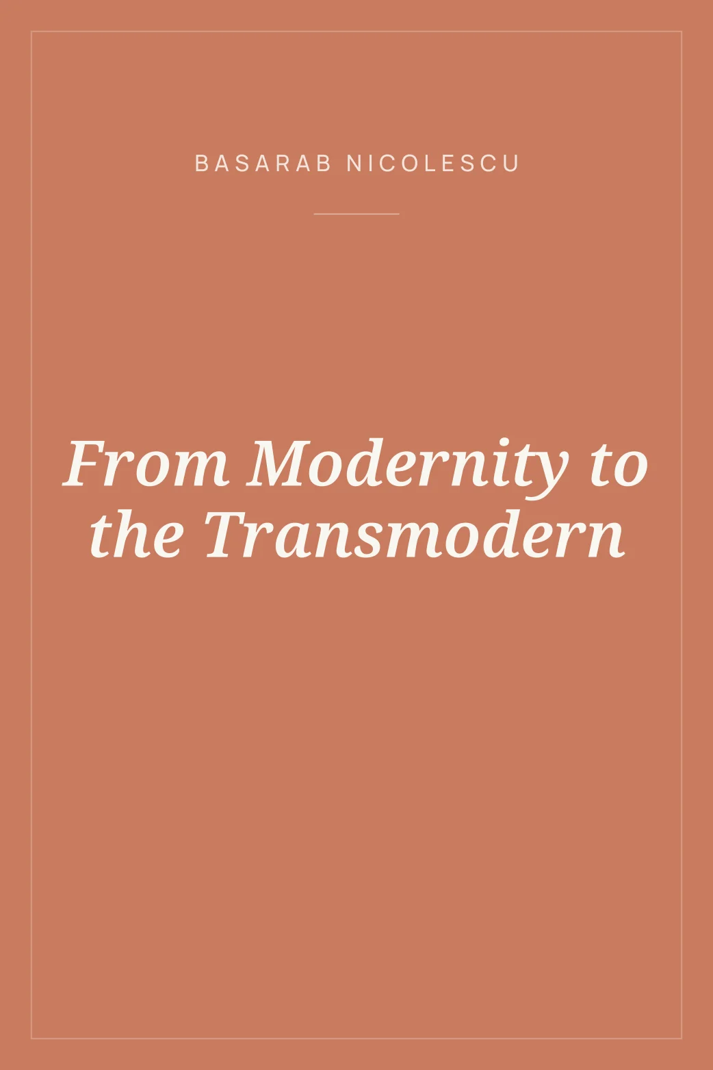 Portada de From Modernity to the Transmodern