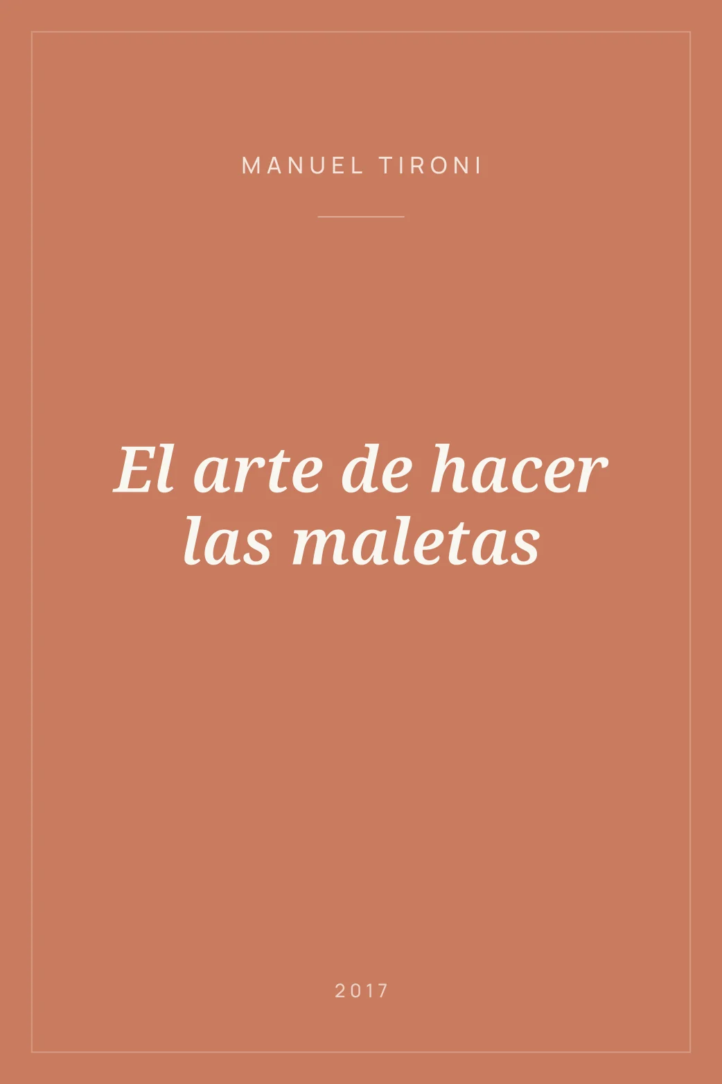 Portada de El arte de hacer las maletas