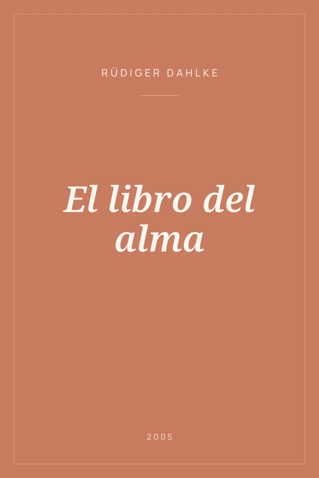 Portada de El libro del alma
