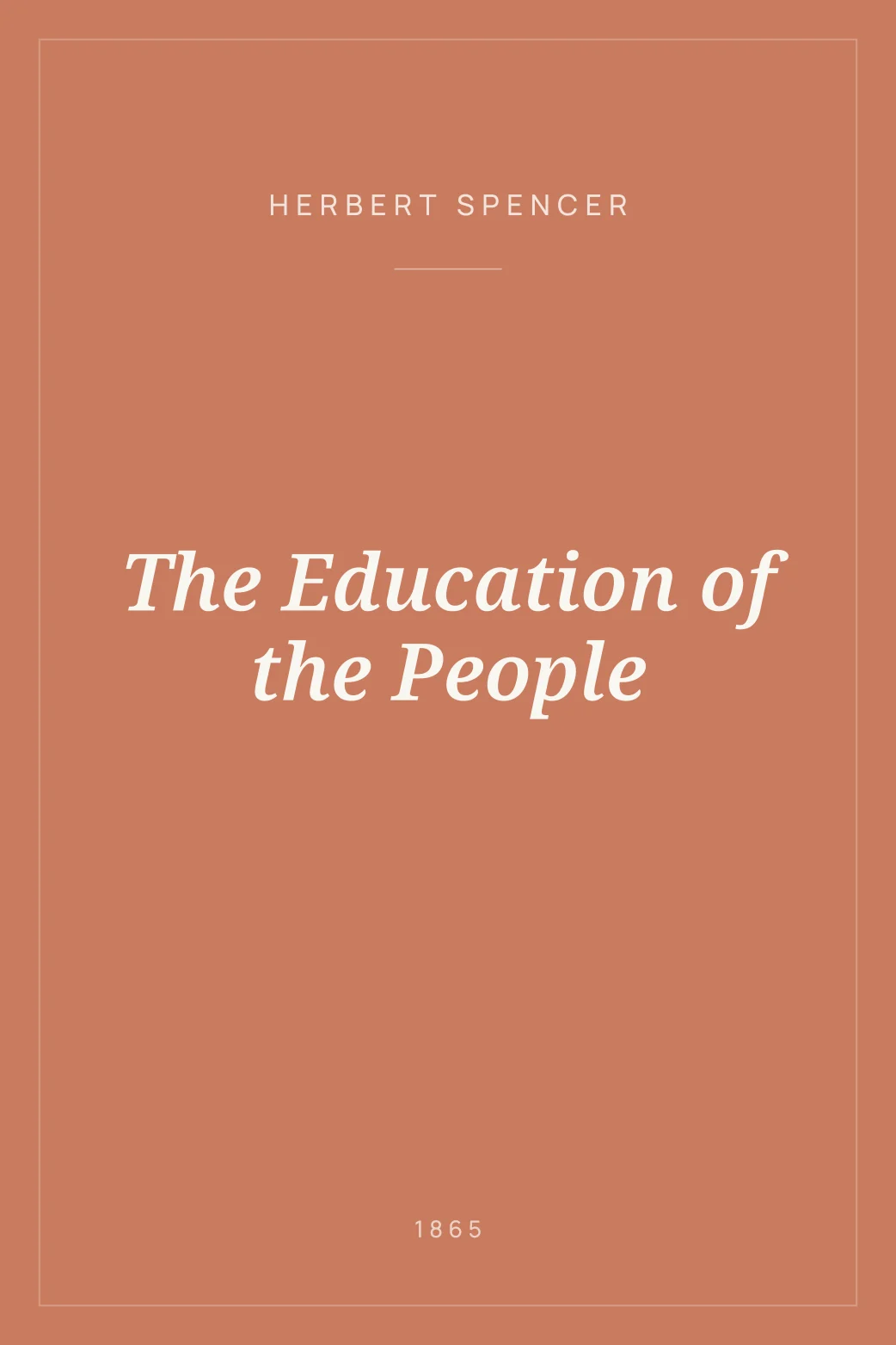 Portada de The Education of the People