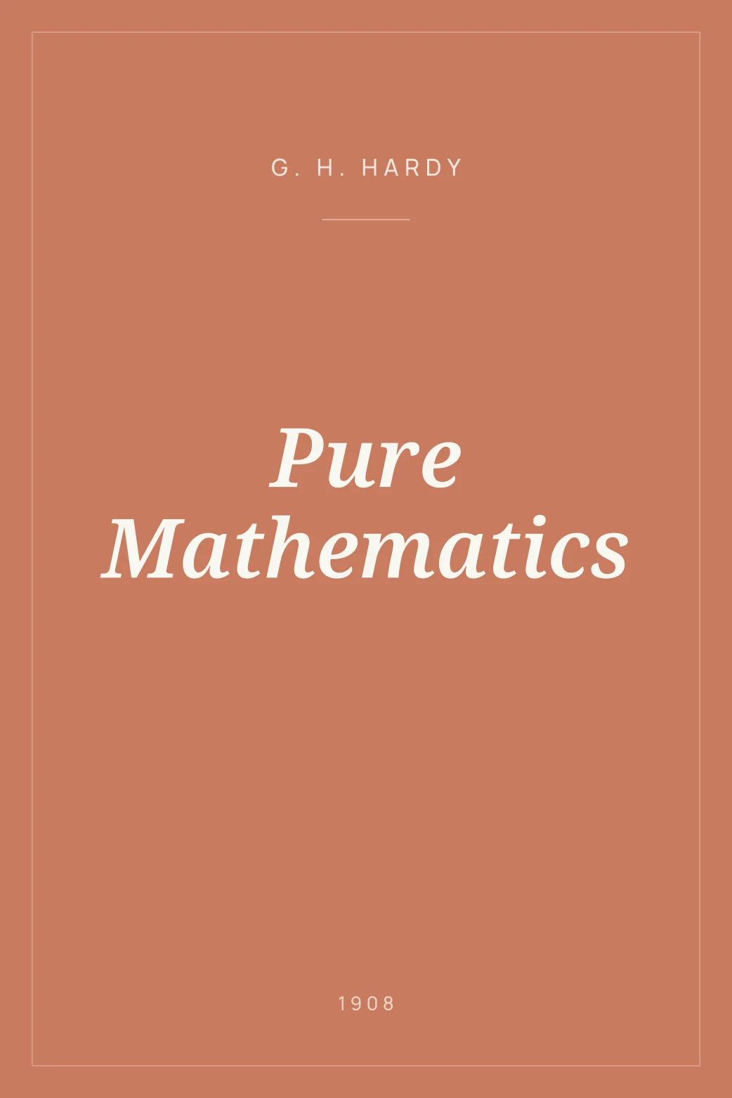 Portada de Pure Mathematics