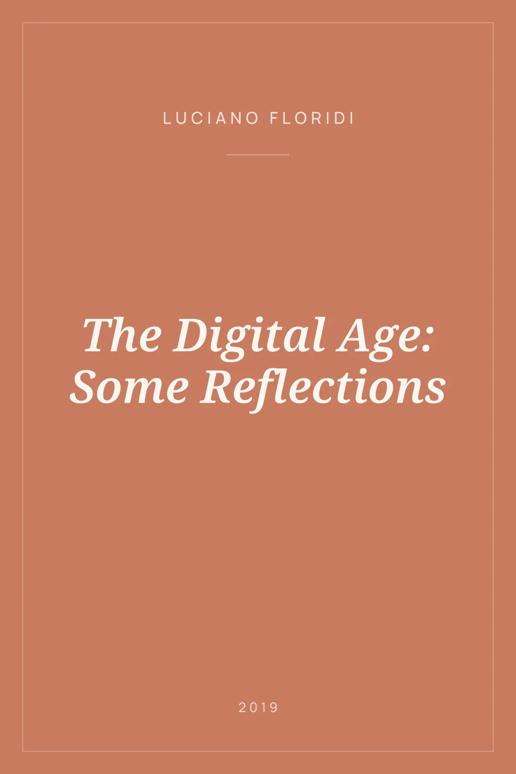 Portada de The Digital Age: Some Reflections
