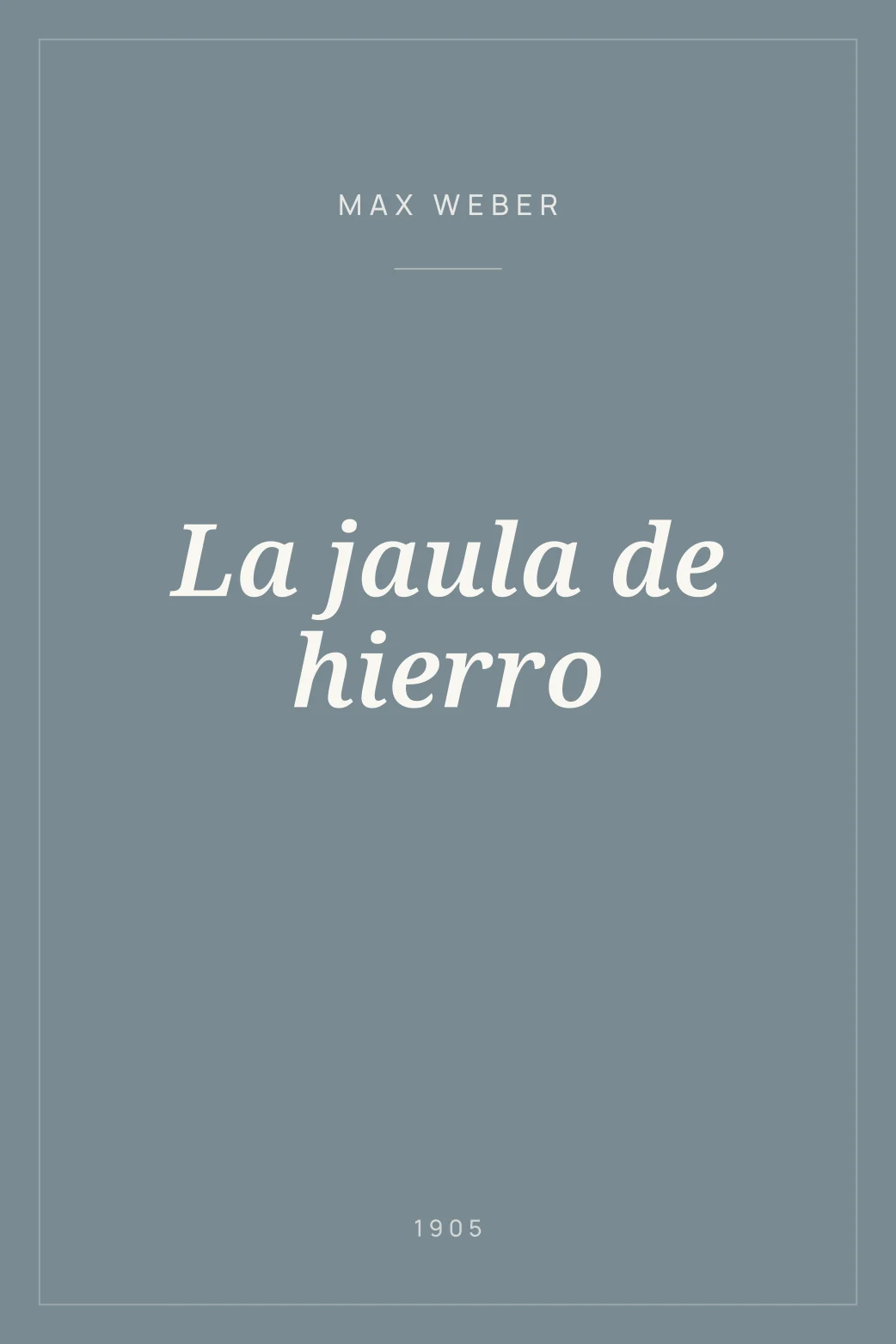 Portada de La jaula de hierro