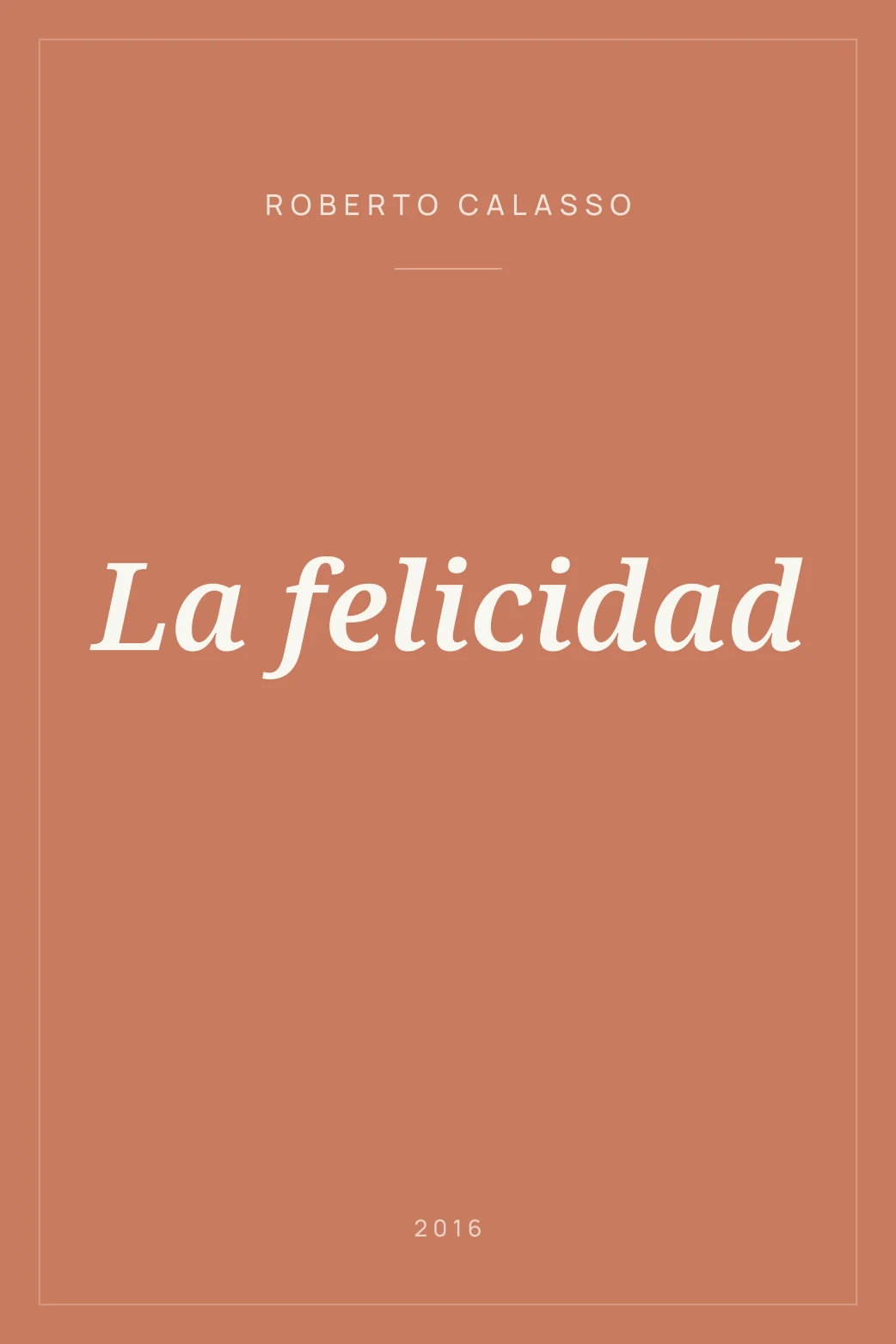 Portada de La felicidad