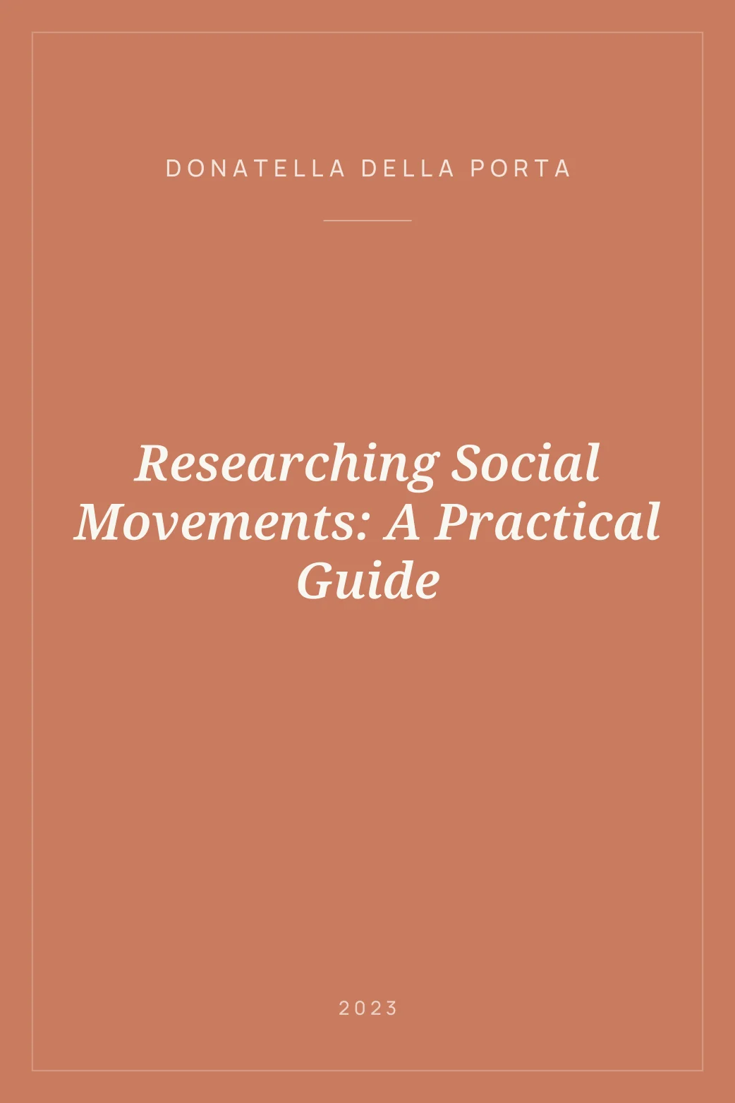 Portada de Researching Social Movements: A Practical Guide