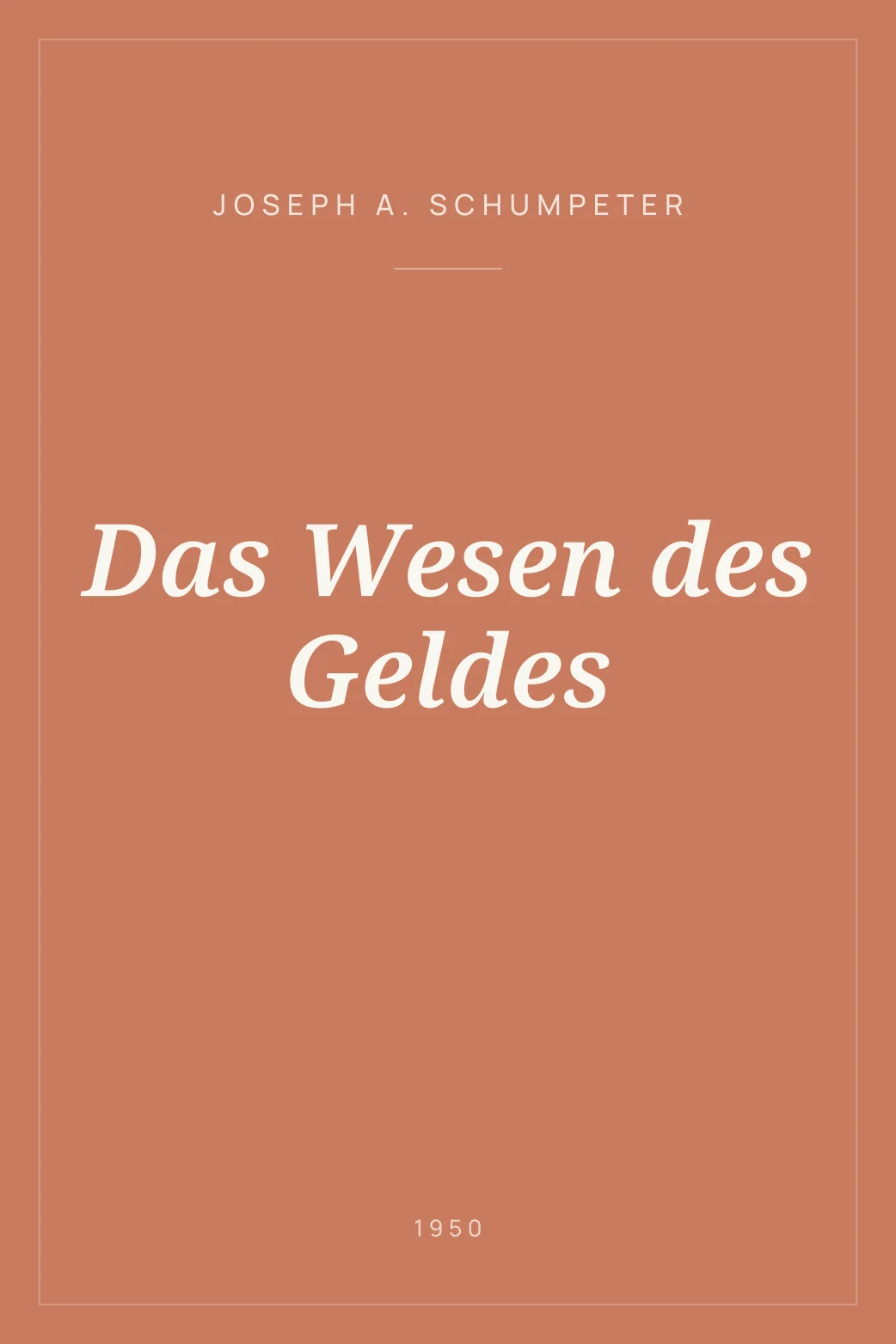 Portada de Das Wesen des Geldes