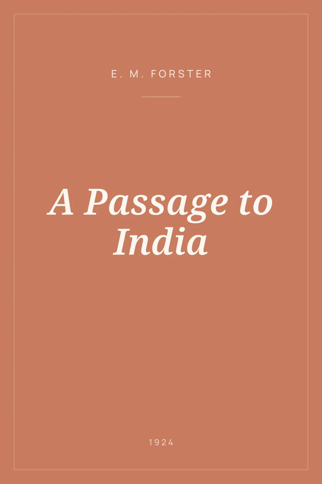 Portada de A Passage to India