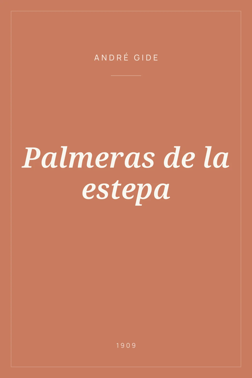 Portada de Palmeras de la estepa