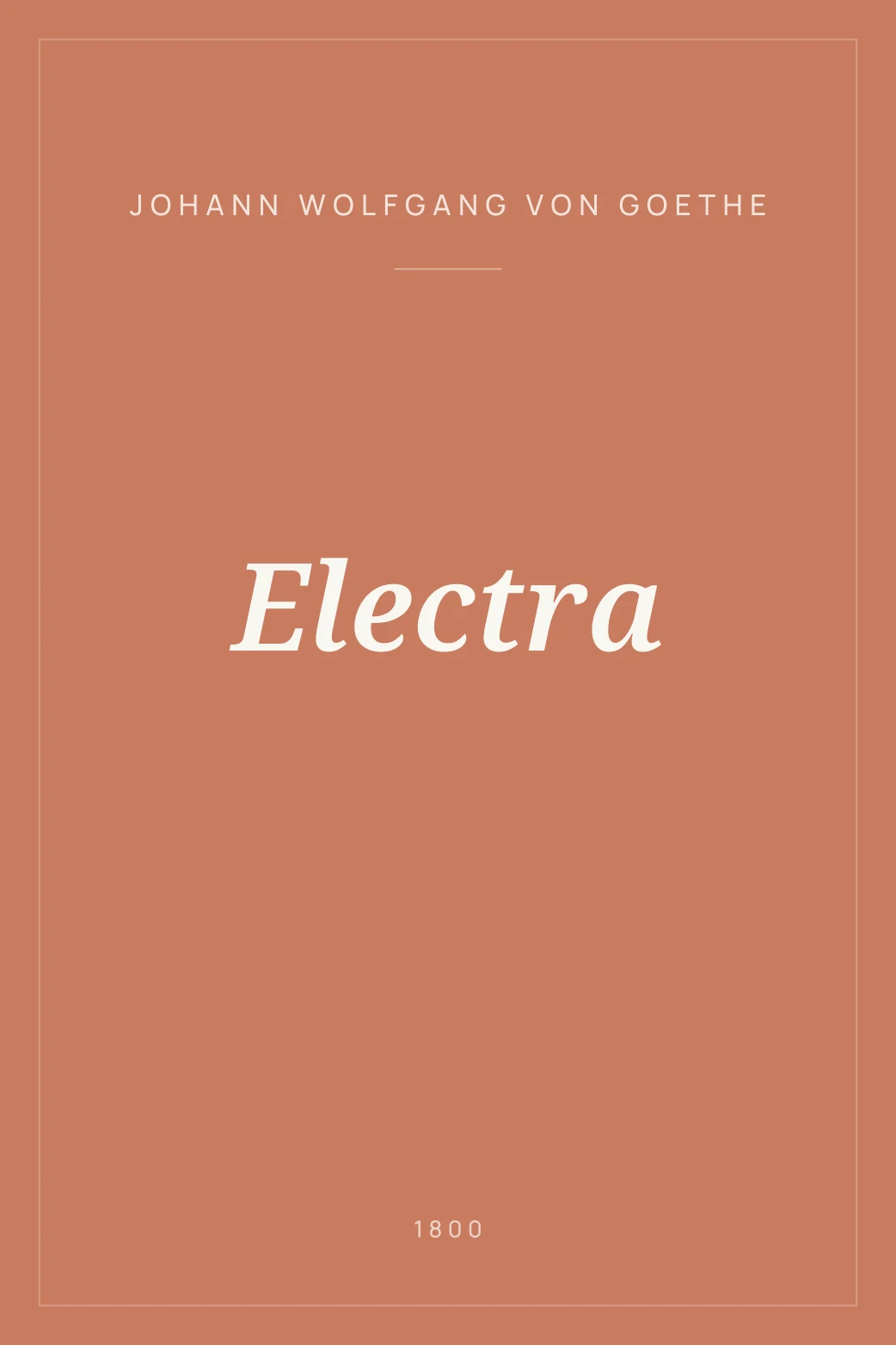 Portada de Electra