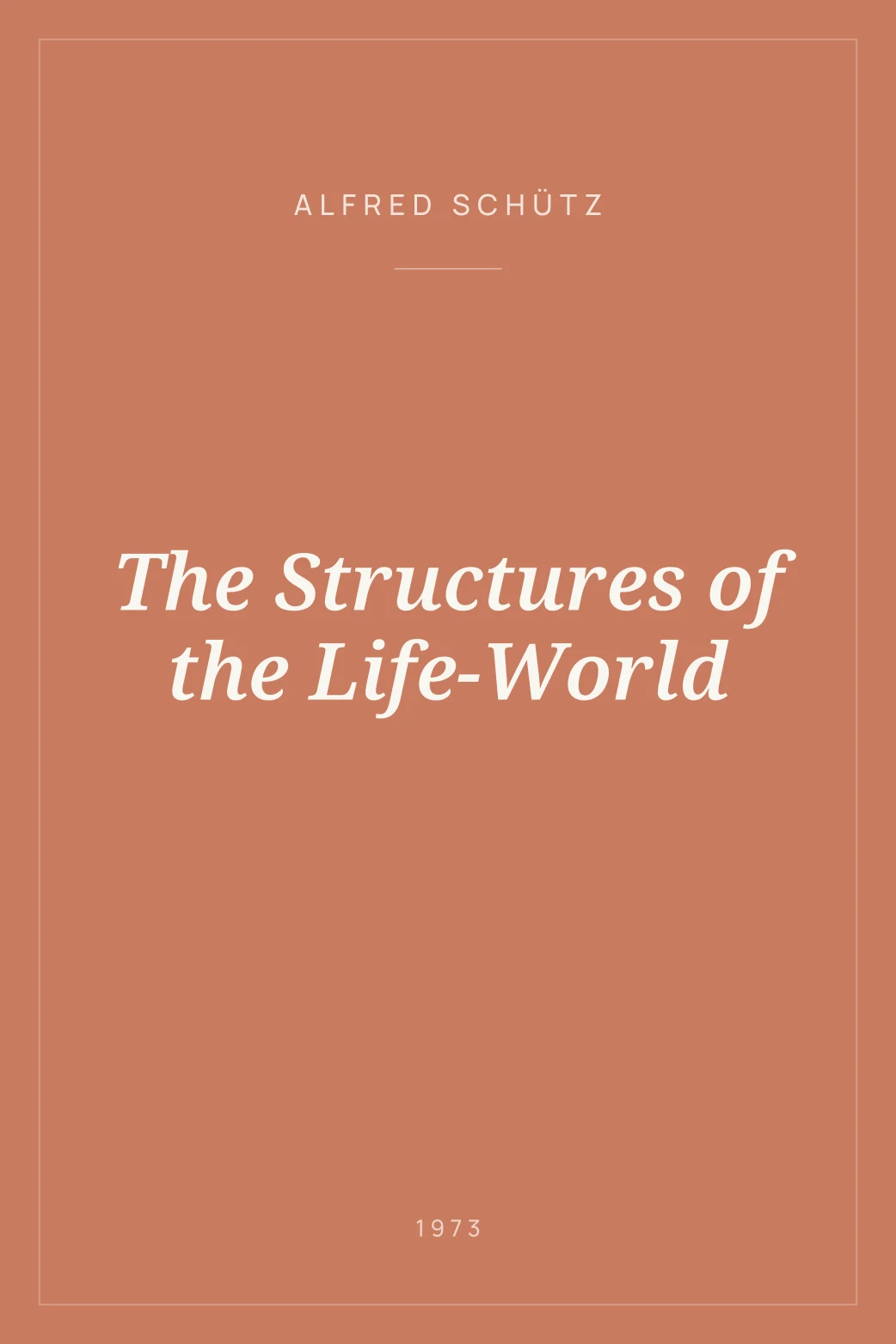 Portada de The Structures of the Life-World