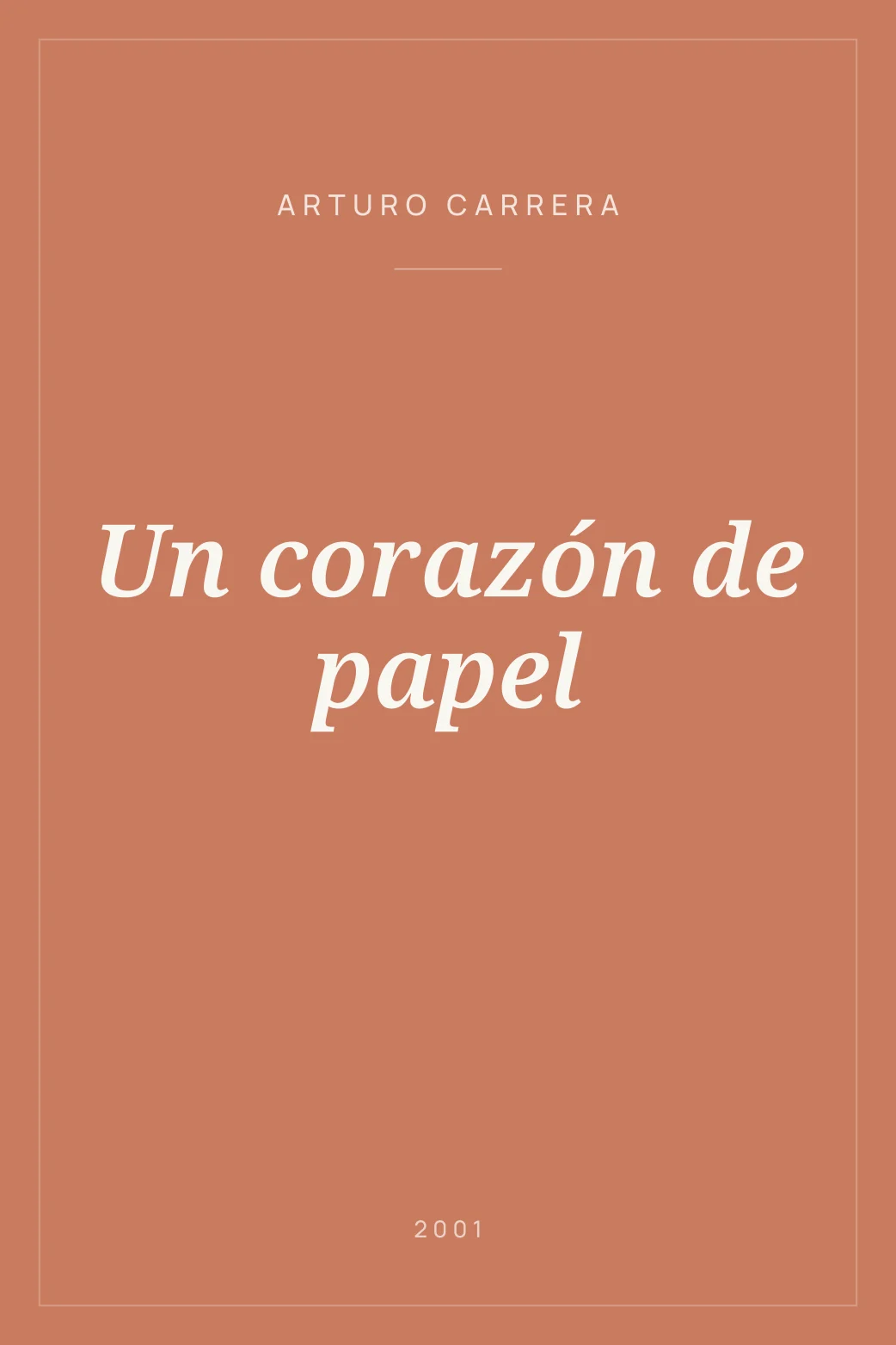 Portada de Un corazón de papel