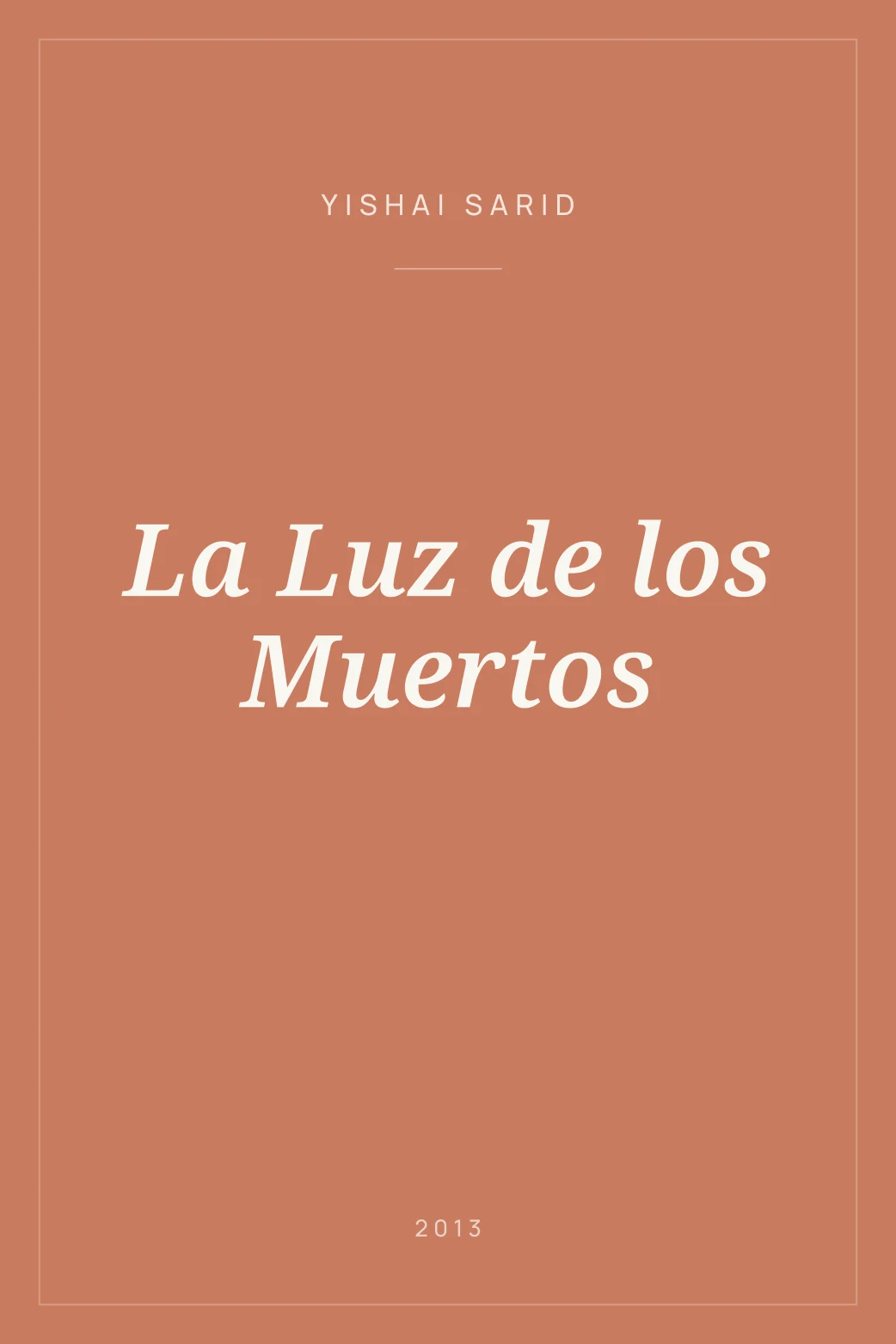Portada de La Luz de los Muertos