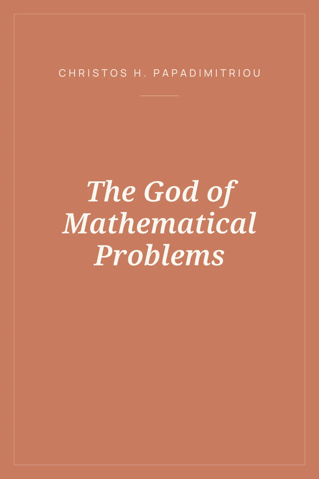 Portada de The God of Mathematical Problems