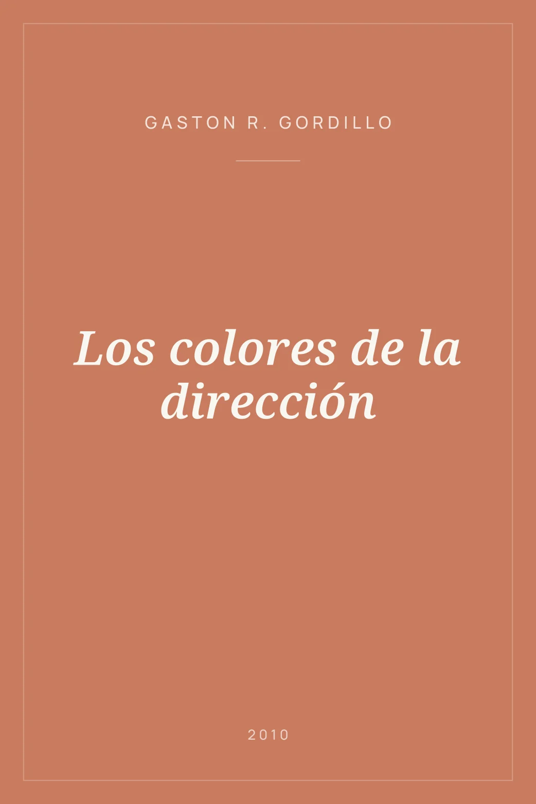 Portada de Los colores de la dirección