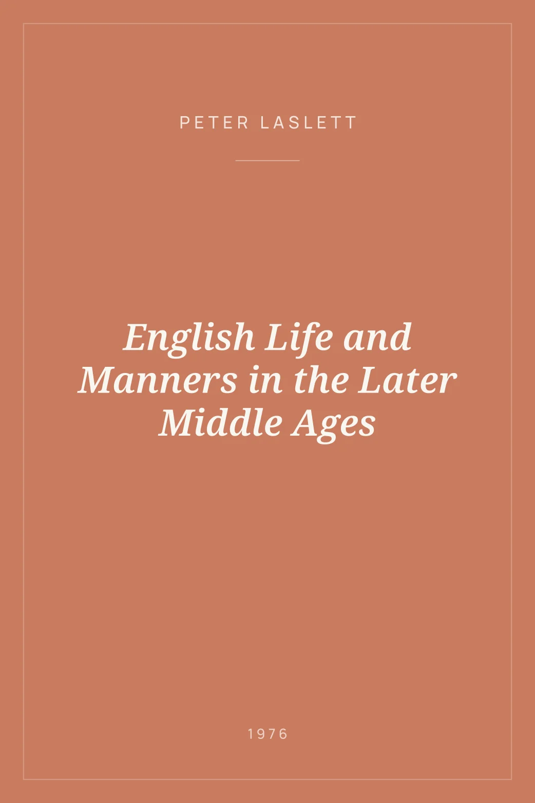 Portada de English Life and Manners in the Later Middle Ages